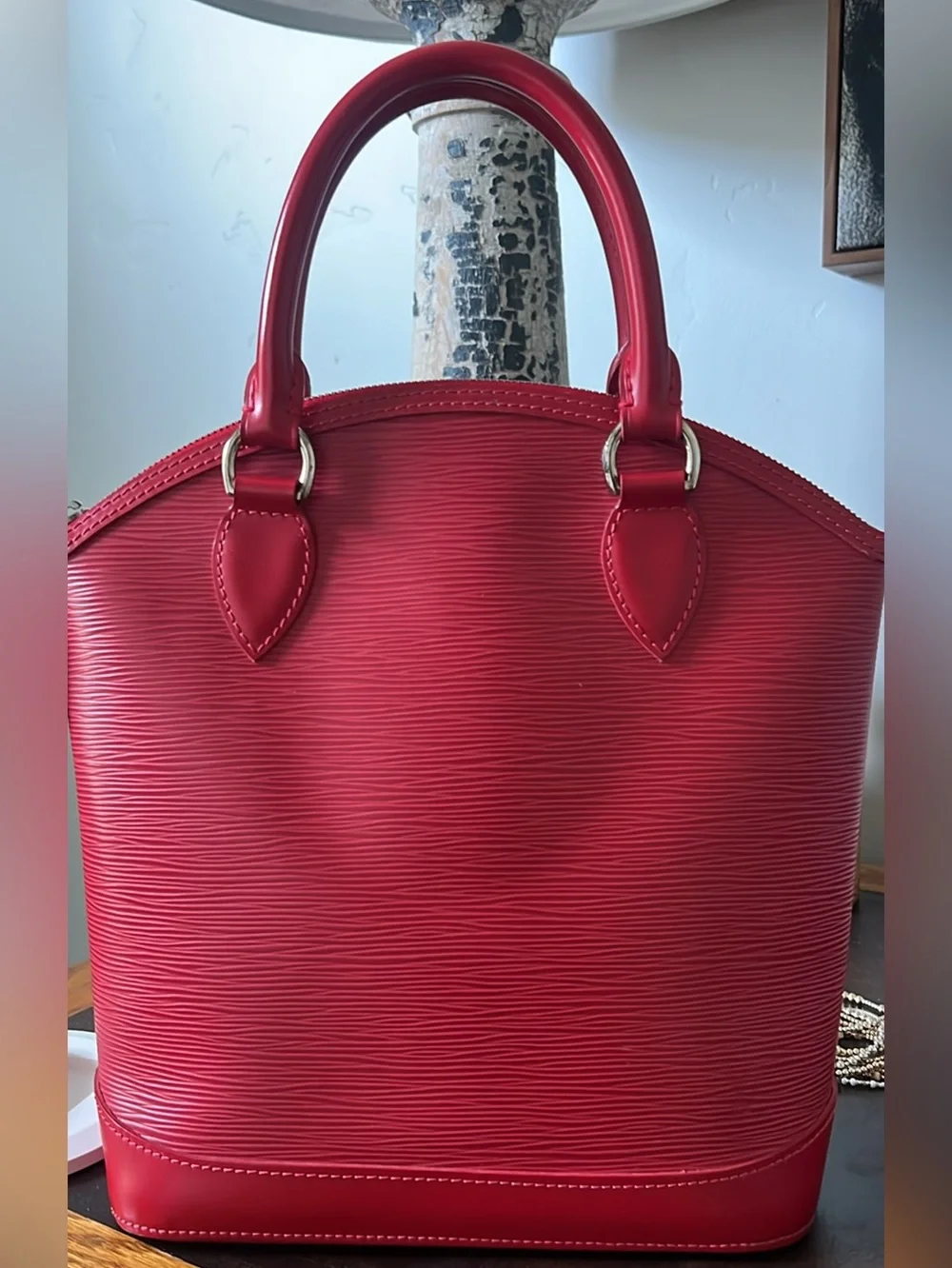 Louis Vuitton Red Epi Lockit PM